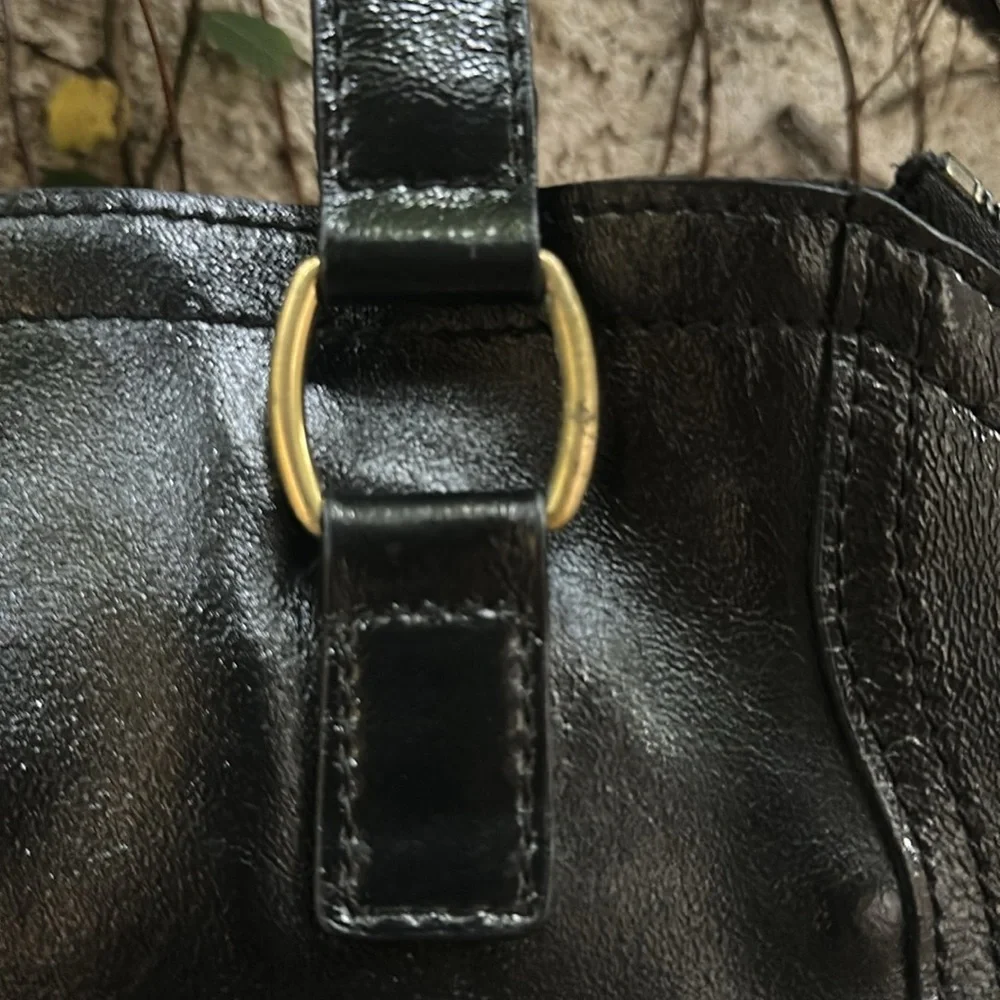 YveSaintLaurent Brown Pattern Leather Downtown Bag - Picture 6 of 14